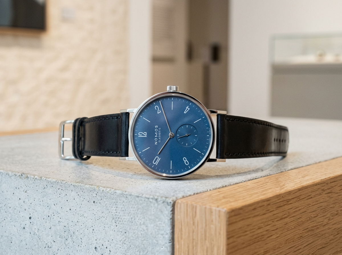 Page: NOMOS GLASHÜTTE - Juwelier Leitner Innsbruck | Tirol. Context: Tangente 38 Datum frostblau Wei