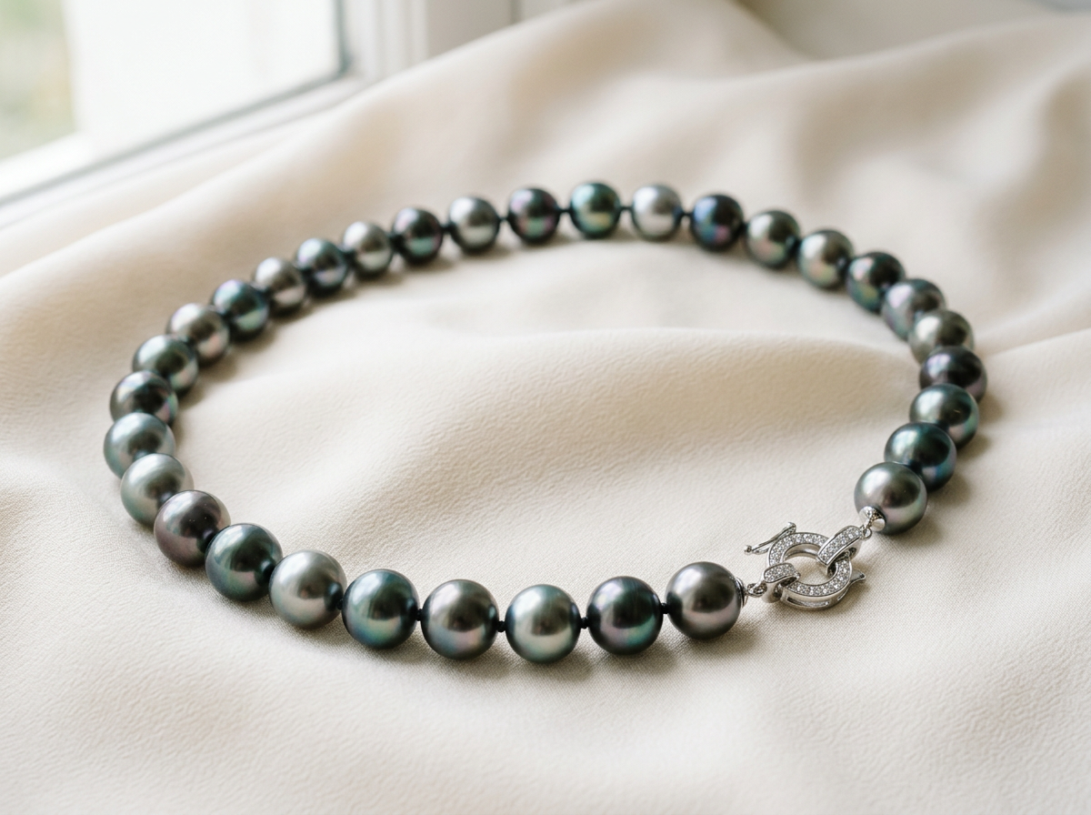 Page: PEARLS & CO - Juwelier Leitner Innsbruck | Tirol. Context: Tahitiperlencollier mit Classic-Sch